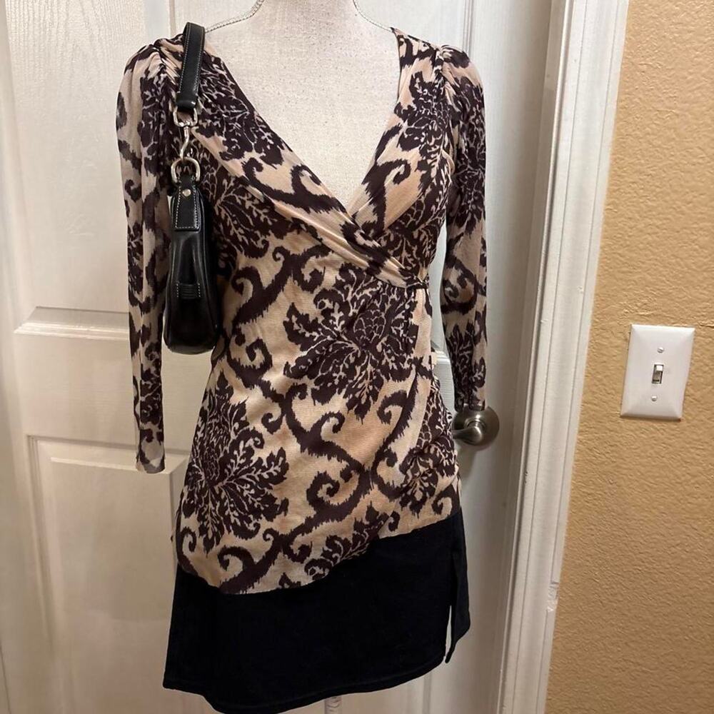 Weston wear mesh wrap style top. Size small